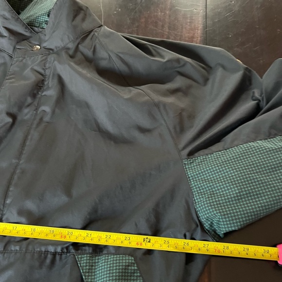 FootJoy Dryjoys Jacket Windbreaker Green Black Houndstooth XL Full Zip Golf VTG - Picture 8 of 10